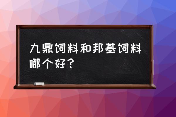 九鼎什么饲料好 九鼎饲料和邦基饲料哪个好？