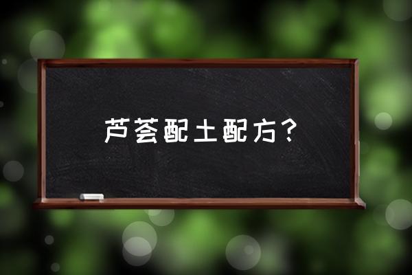 芦荟花盆用什么土好 芦荟配土配方？