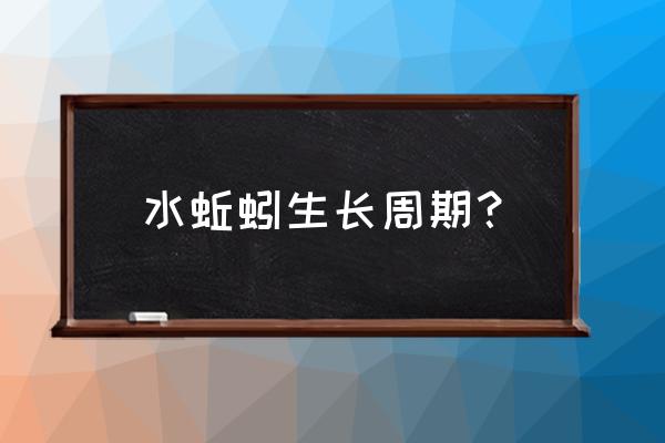 蚯蚓成长需要多少时间 水蚯蚓生长周期？