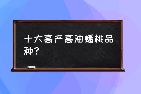 枣油桃真实照片 十大高产高油蟠桃品种？