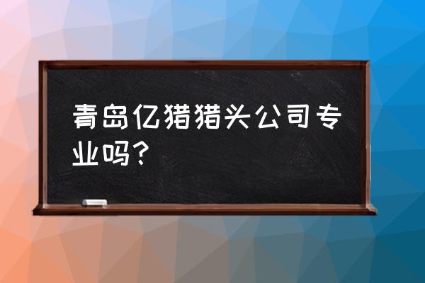 猎人猎头合作注意事项 青岛亿猎猎头公司专业吗？