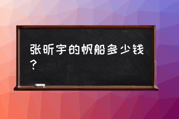 适合家庭环球旅游的游艇介绍 张昕宇的帆船多少钱？