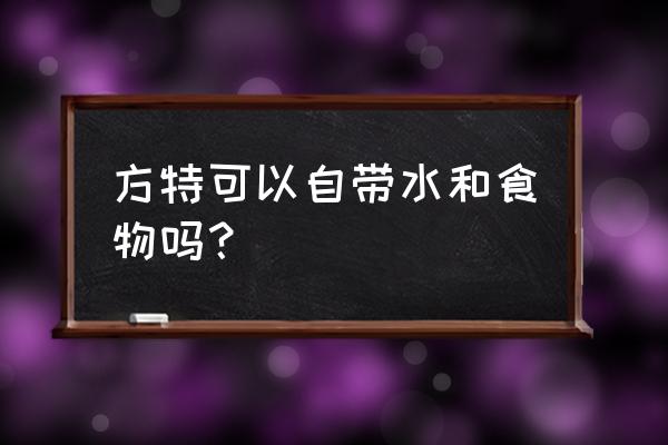 去方特玩需要带些什么东西 方特可以自带水和食物吗？