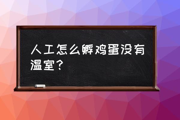 自制孵化箱最简单的方法 人工怎么孵鸡蛋没有温室？